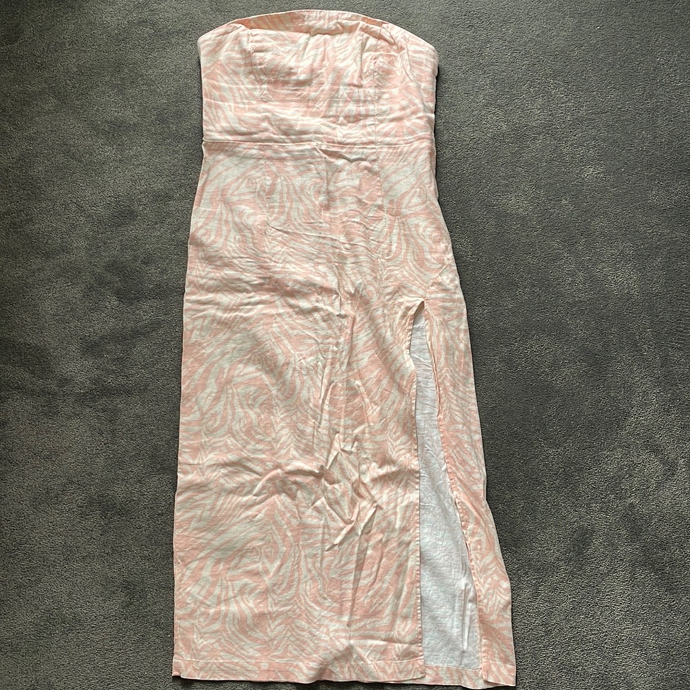 Strapless Urban Outfitters Dress w/ Leg Slit